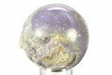 Polished Purple Botryoidal Grape Agate Sphere - Indonesia #360093-1